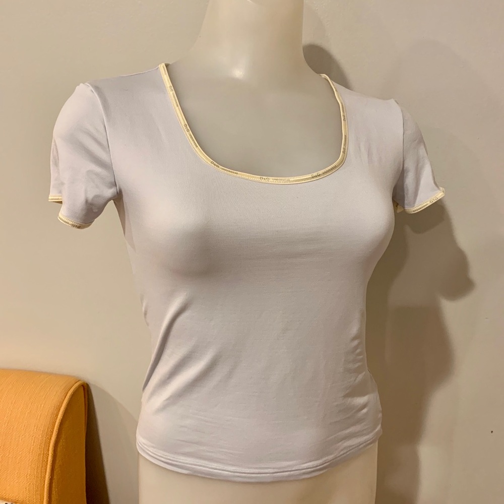 AUTH D&G Dolce & Gabbana top pewter gray silver